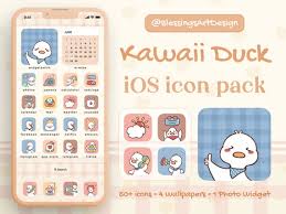 50 Kawaii Duck Ios Icons Pack Iphone