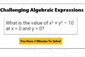Math Riddles 5 Algebraic Expressions