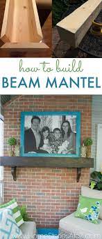 how to build a box beam mantel home