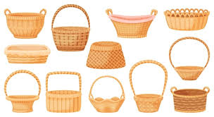 Cartoon Wicker Baskets Picnic Basket