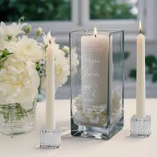 Glass Vase Unity Candles