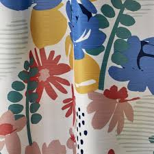 Mainstays Abstract Fl Fabric Shower