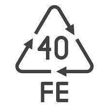Fe Packaging Recycling Steel Symbol
