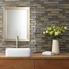 Daltile Custom Style Earth 12 In X 12 In Glass Mosaic Tile 8 Sq Ft Case