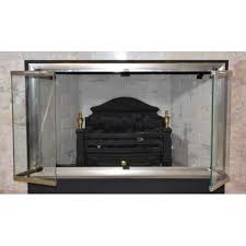 Fireplace Glass Doors Prefab Fireplace