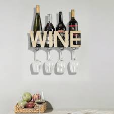 Small Modern Wall Mounted Wine Rack