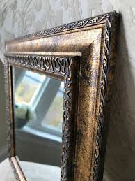 Antiqued Gold Finish Resin Frame Square