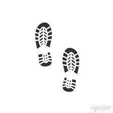 Footsteps Icon Template Color Editable