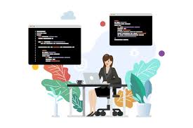 Icon Laptop Woman Vector Images Over