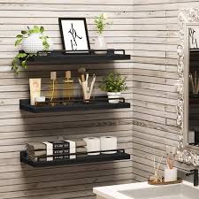 Black Decorative Wall Shelf Set