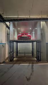 4 Post Mild Steel Car Showroom Elevator