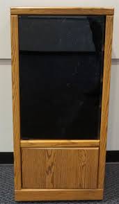 Smoky Glass Door Stereo Cabinet Height