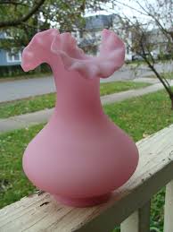 Vintage Fenton Art Glass Pink Satin