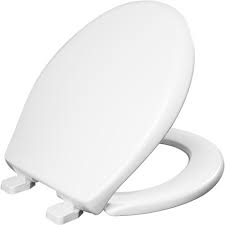 Bemis Kennan Slow Close Round Plastic Closed Front Toilet Seat In White Never Loosens And Super Grip Bumpers