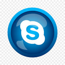 Round Shiny Silver Frame Skype Icon