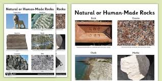 Man Made Rocks Ks2 Picture Sheet