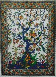 Tree Of Life Wall Tapestry Cotton