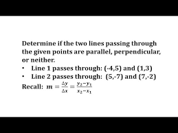 Determine If Two Lines Are Parallel