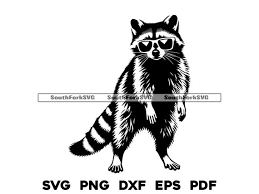 Raccoon Standing Up In Sunglasses Svg