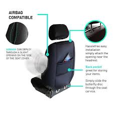 Fh Group Neoprene Ultraflex 47 In X 23 In X 1 In Seat Covers Black