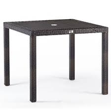 Rattan Square Glass Table And 4 Ascot