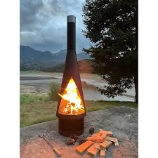 58 In Outdoor Fireplace Wood Chiminea