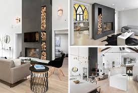 Double Sided Fireplace Into