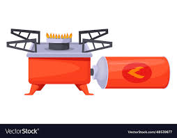 Camping Stove Ne Gas Burner Cartoon