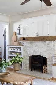 our airstone fireplace barn beam mantel