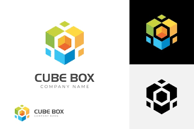 Abstract Cube Box Hexagon Logo Design