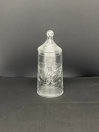Pressed Glass Apothecary Jar With Eagle