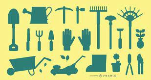 Gardening Tools Silhouette Pack Vector