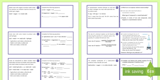 Chemistry Equation Flashcards Teacher