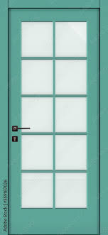 Door Texture Pastel Green Color With