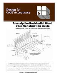 prescriptive residential deck