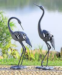 Modern Cranes Solar Led Garden