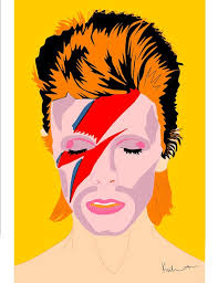 David Bowie Poster Original Drawing By