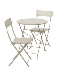 Saltholmen Table And 2 Folding Chairs