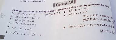 Correct Answer Is A Exercise 4 3