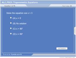 Algebra 2 Trigonometric Equations