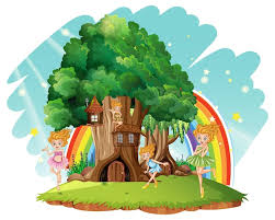 Fantasy Tree House Inside Tree Trunk