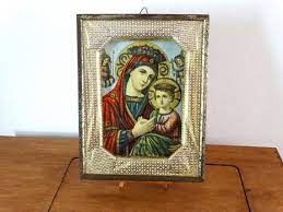 Large Virgin Mary Icon Catholic Art