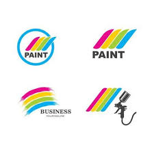 Spray Paint Logo Vector Art Icons And