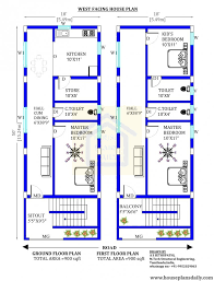 West Facing 3bhk House Plan 3bhk House
