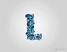 Water Splash Letter L Logo Icon Water