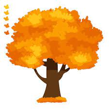 Cute Cartoon Autumn Fall Trees