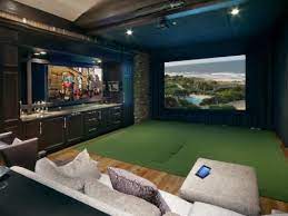 Home Theaters Golf Simulator Room
