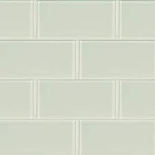 Glossy Glass White Subway Tile