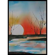 Lessons In Watercolor African Sunset