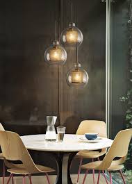 Ramoona Clear Glass Metal Grill Pendant